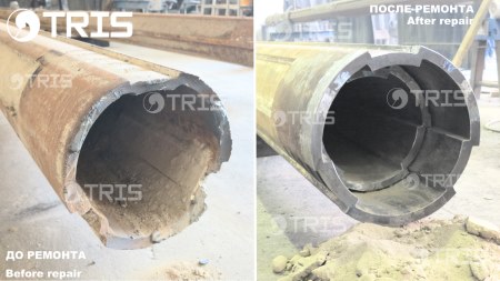LES BARRES KELLY POUR MACHINES DE FORAGE DE TOUT FABRICANT. kelly bar repair  maintenance reconstruction recovery bauer liebherr